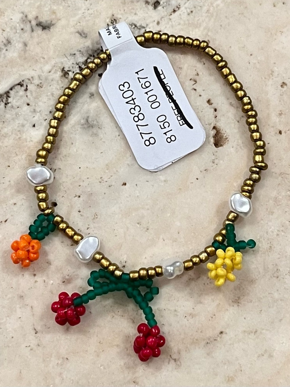 NWT Free People Cherry Berry Stretch Braclet